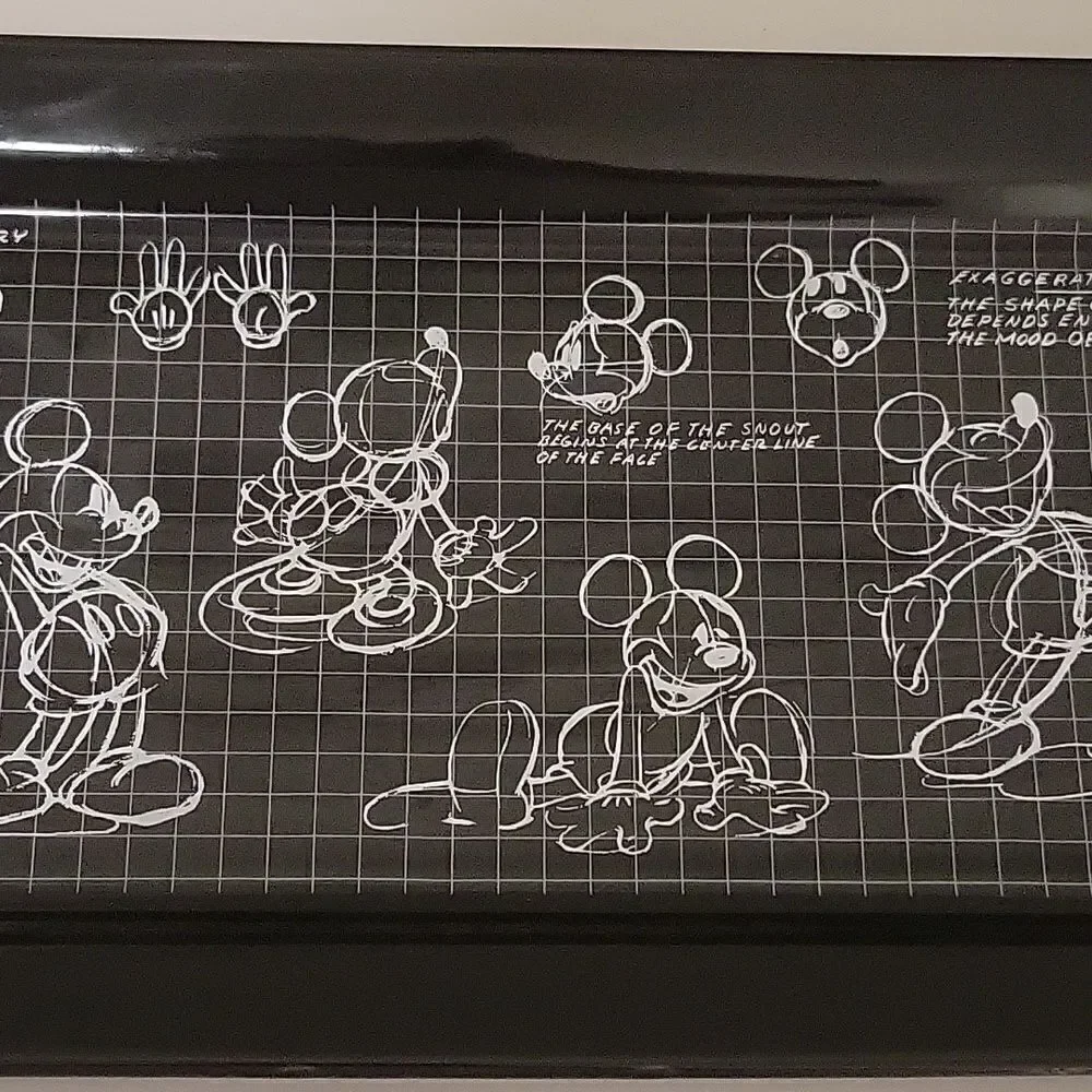 Disney: Mickey Mouse Sketchbook design black serving platter Tray